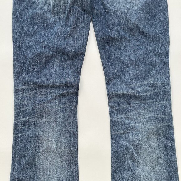 Guess Women’s Low Rise Boot Cut Jeans In Blue Denim Size 27 - Picture 12 of 14